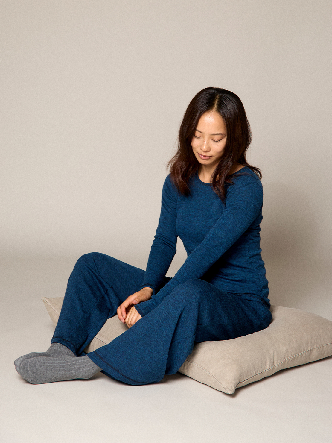 Pants rib merino
